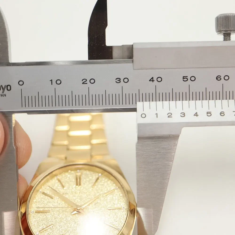 Michael Kors Channing Gold Tone Glitter 36mm Watch Steel MK6623 w New Battery